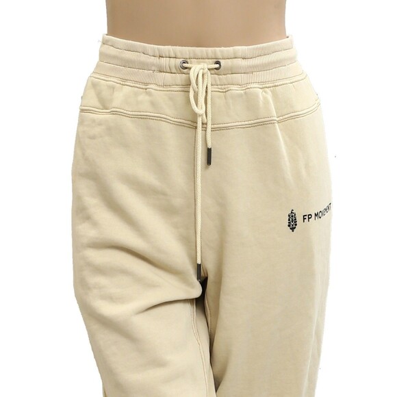 Free People FP Movement Undefeated jogger Tapered Sweatpants Tan L New 281775 - Picture 6 of 9